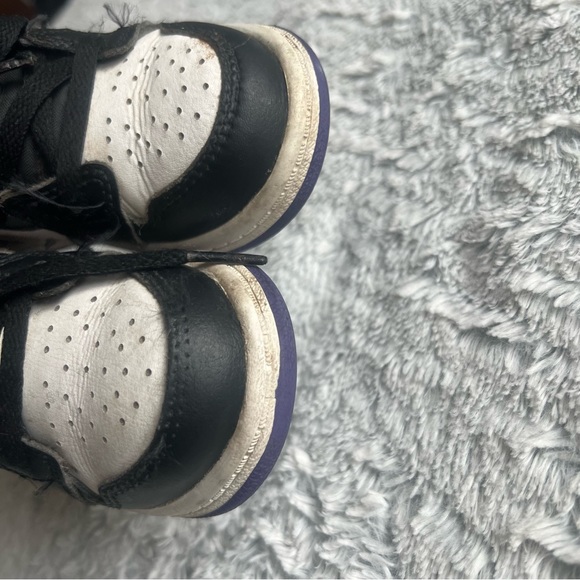 Jordan 1 Mid (TD) Toddlers Shoes Black- size  9C - Picture 5 of 10